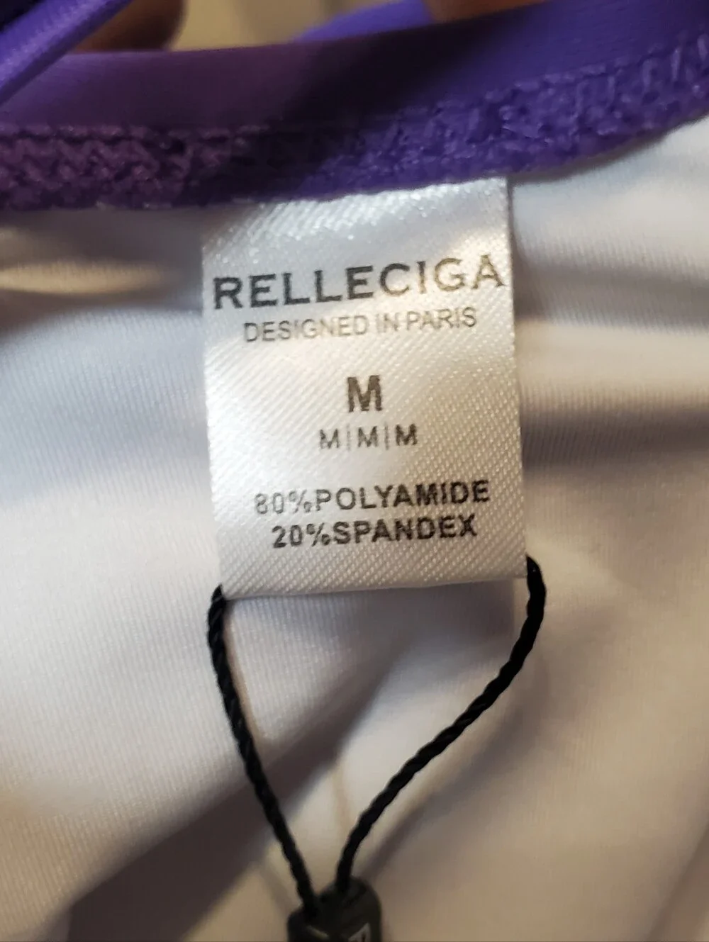 245. NWT - RELLECIGA Twist Front Shirred One Piece Swimsuit - Picture 8 of 11